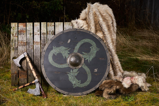 Viking serpent shield
